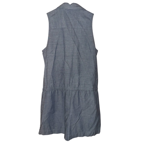 Abercrombie & Fitch Chambray Denim Cotton One Piece Romper Sz Small new nwt - Picture 8 of 13